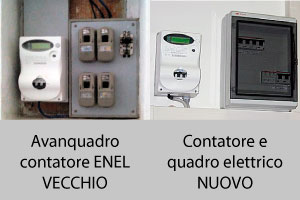 Bonifica centralino elettrico e contatore Enel